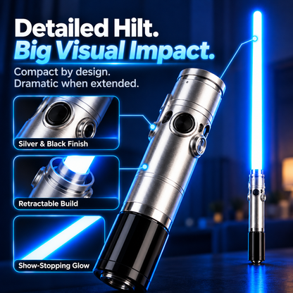 ⚡🔵🔴 Retractable LED Light Sword