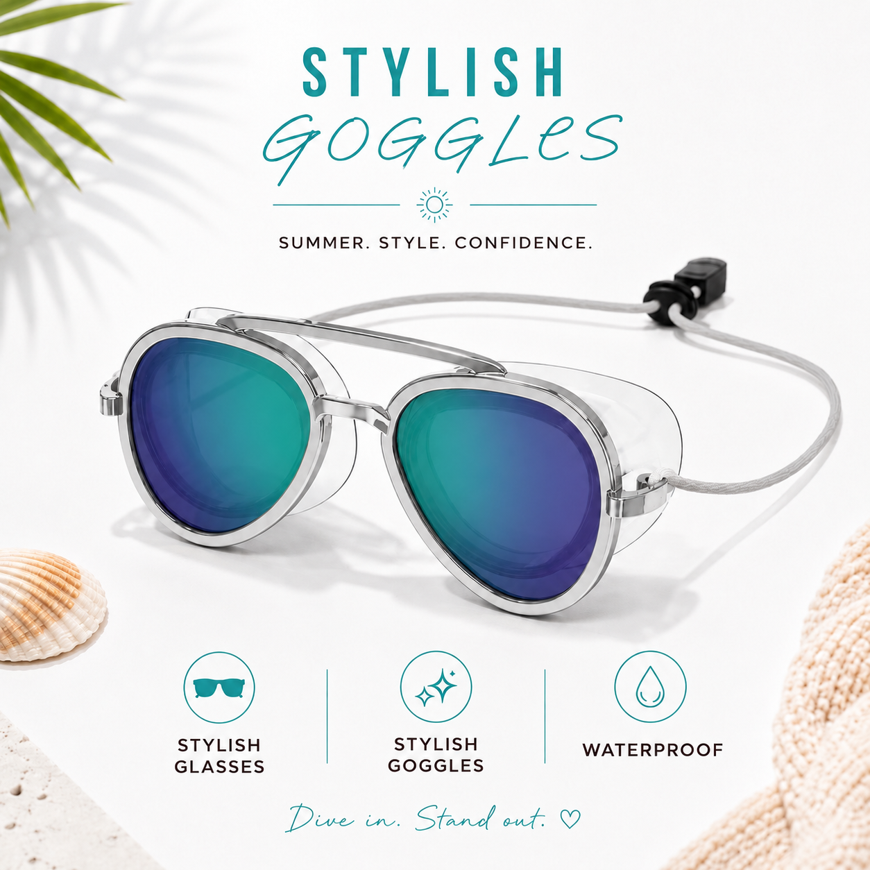 Water-Gloss Shade Wavy Lenses