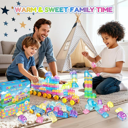 Soft Jelly Blocks , Squishy Multi-color Stacking Jelly Building Blocks Toy Set