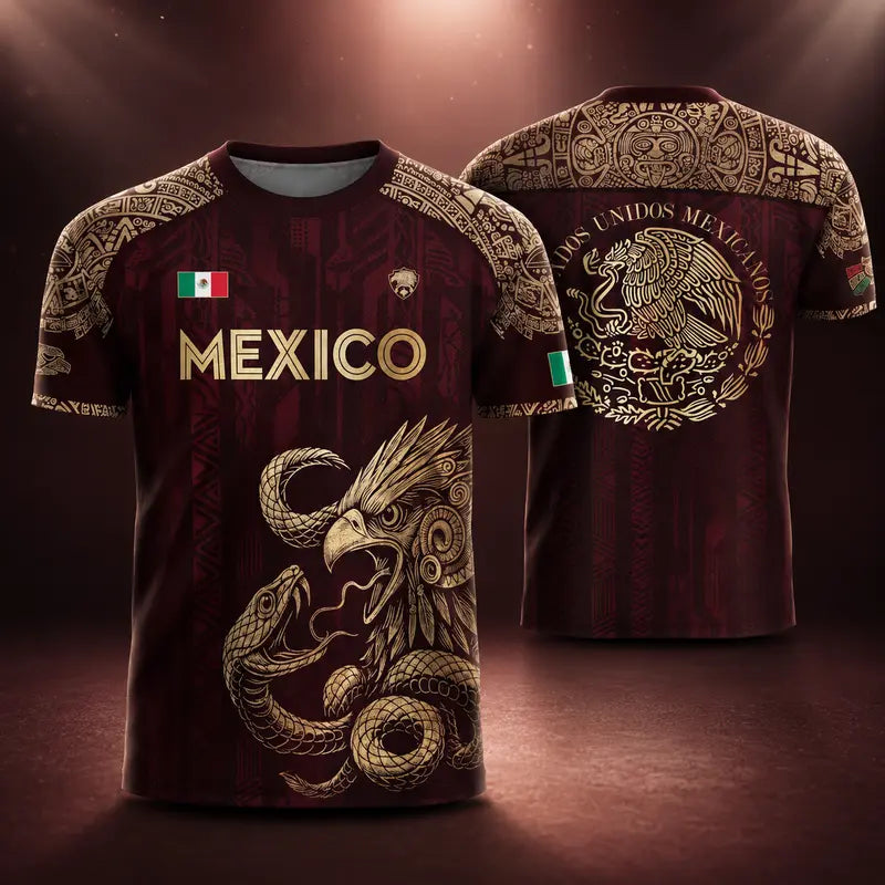 Mexico Heritage Eagle Jersey | Premium Aztec Performance Shirt S-5XL