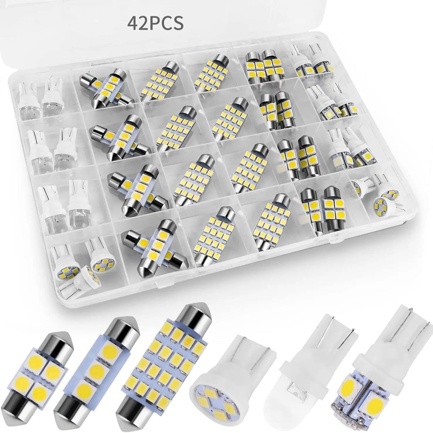 💡70 & 42 Pcs Interior Car Light Kit