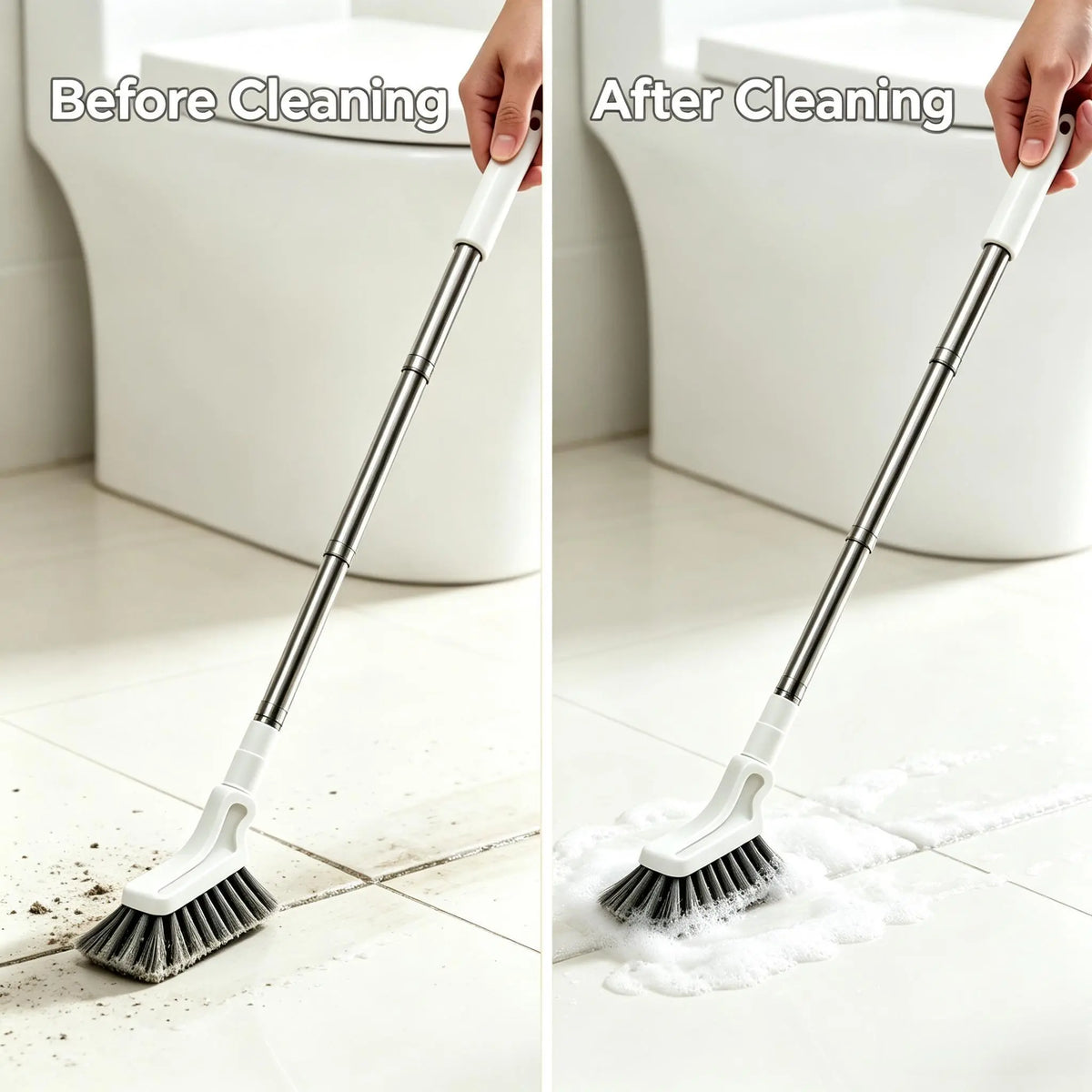 🧹Telescopic Long-Handle Crevice Cleaning Brush for Tight Corners🧽