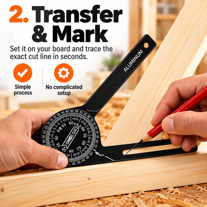 🛠️📐 Precision Miter Saw Protractor – 🔥 Easy Angle Finder & Cutting Guide | ⚡ Accurate Angle Measurement for Woodworking, Trim, Framing & DIY Projects 🪚✨