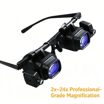 💥Precision LED Magnifier for Electronics & Crafts – Adjustable stand & 10X-20X zoom – Hands-free, bright light 🛠️