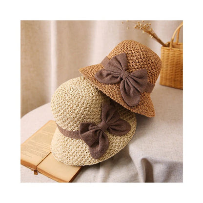 🔥✨Summer Sale 50% OFF|Handmade Vintage Bow Straw Hat