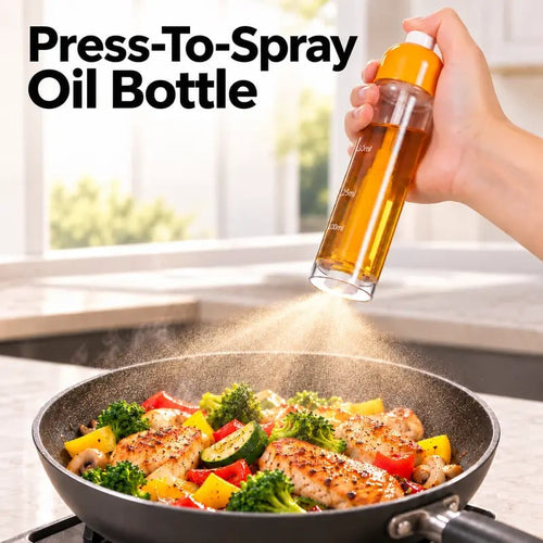 🍳 Refillable Cooking Oil Sprayer – Fine Mist Bottle