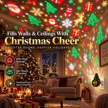 🎄Christmas Tree Plug-In Projector Light – Turn Any Room Into a Holiday Wonderland