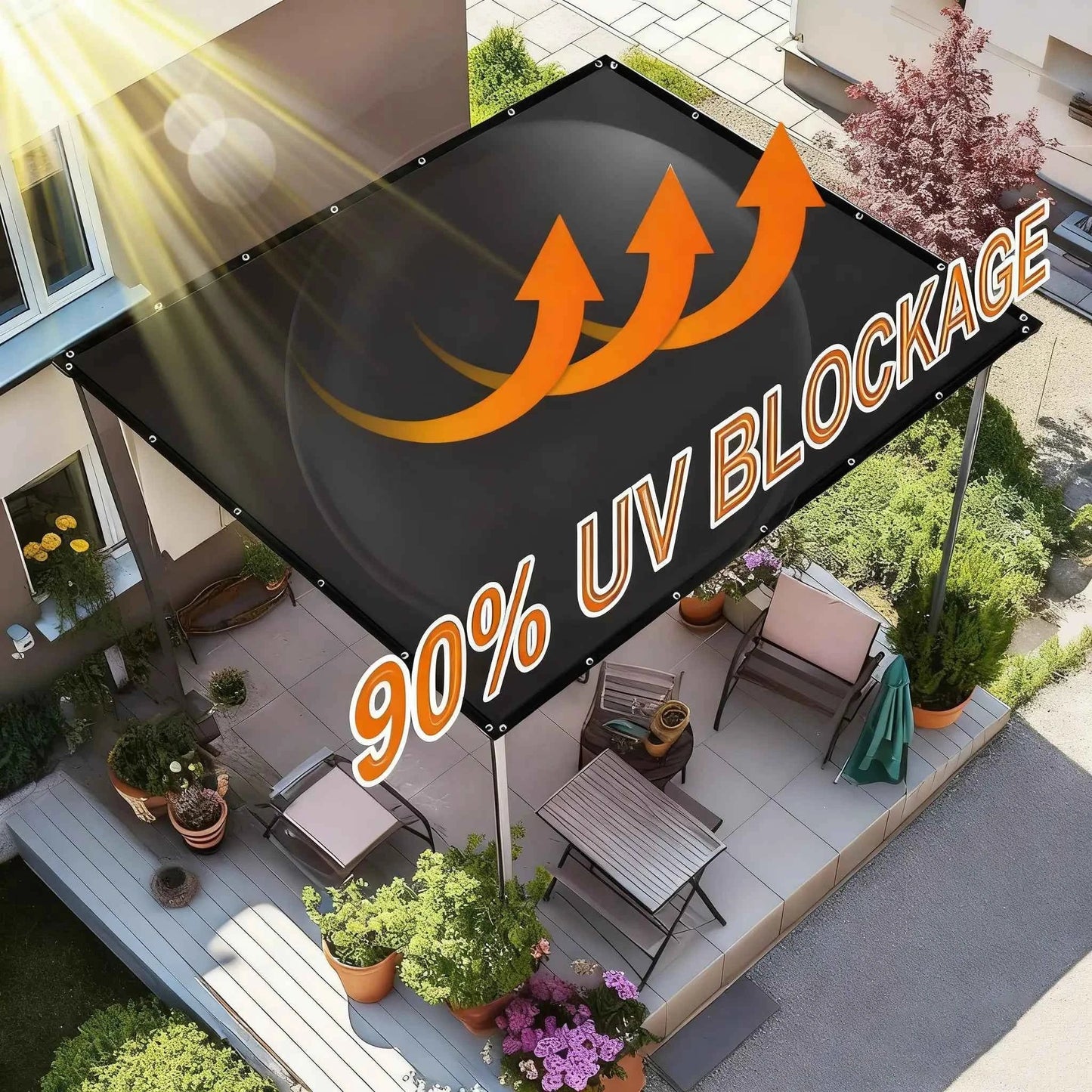 🌞Summer Hot Sale Promotion-50% OFF🔥-Outdoor courtyard shade net