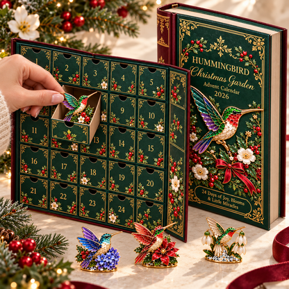🌸🐦2026 Hummingbird Christmas Garden Advent Calendar – 24-Day Miniature Collectible Surprise Set