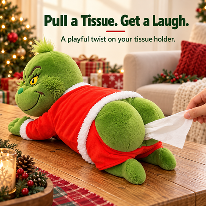 Green Christmas Plush Tissue Box Cover - product image 7