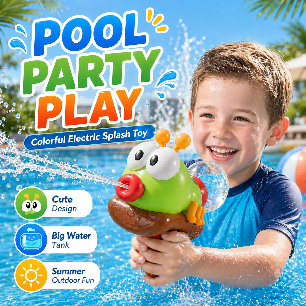 🔫☀️Electric Water Blasterfor KidsICute SummerPool & Beach Toy