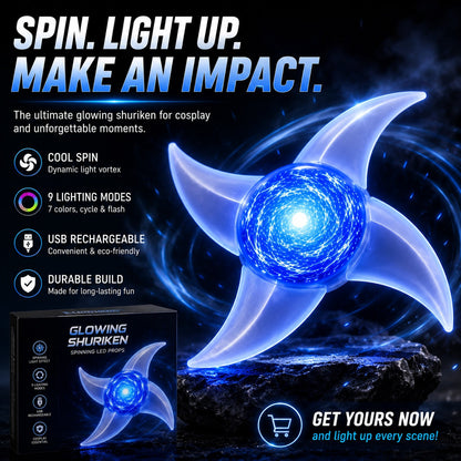 🔥Spinning Light Prop for Cosplay-Imagine Anime Energy Spinning in Your Hands