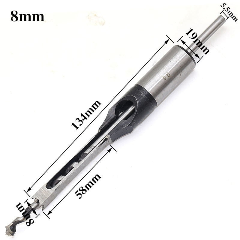 Square Hole Mortise Chisel Drill Bit for Woodworking