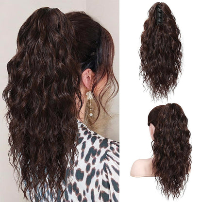 Instant Glam Curly Claw Clip Ponytail Extension|Add Gorgeous Volume & Length In Seconds