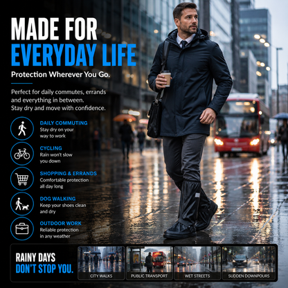 DryWalk Waterproof Shoe Covers | Anti-Slip Rain Shoe Protectors