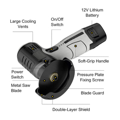 ⚙️Cordless Electric Angle Grinder – 3-in-1 Cutting, Grinding & Polishing Tool