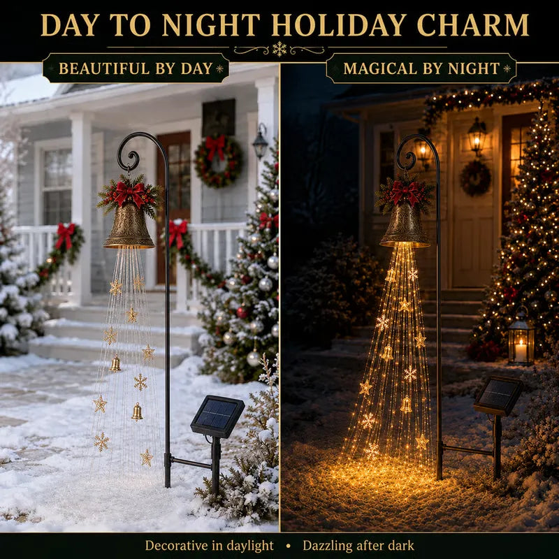 🎄Christmas Bell Cascade Solar Yard Light✨