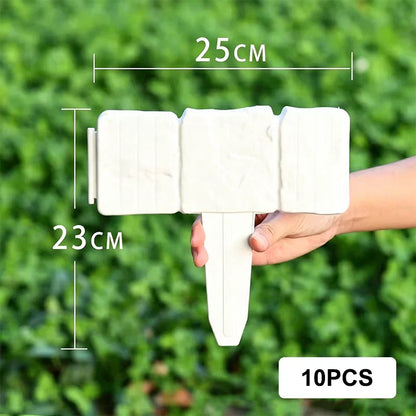 🪻Plastic Garden Retaining Fence – Flexible Stone-Look Lawn Edging🪻