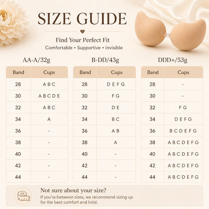 🏆LAST DAY SALE 30% OFF🔥Invisible Lift Adhesive Bra Inserts | Strapless Push-Up Bra for Wedding, Deep V & Backless Dresses