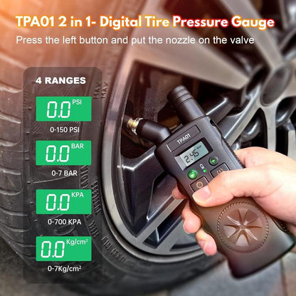 TPMS tool showing tire pressure measurement function