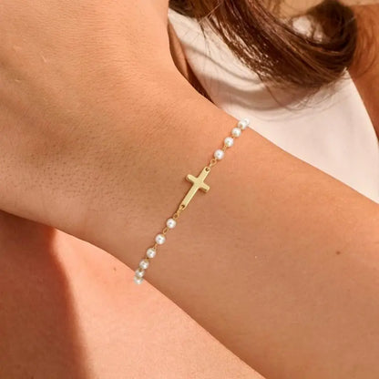 Aurora Two-Tone Detachable Charm Snake Chain Bracelet