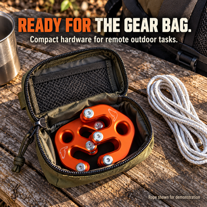 🏕️🪢 Game & Gear Hoist HD – Heavy-Duty Block & Tackle Lifting System | 6061-T6 Aluminum, Compact Outdoor Rope Hoist & Pulley Kit 🔩🌲