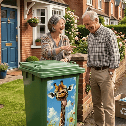 ✨Boring Trash Can? Fixed In Seconds! Creative Trash Can Sticker with Colourful Cartoon