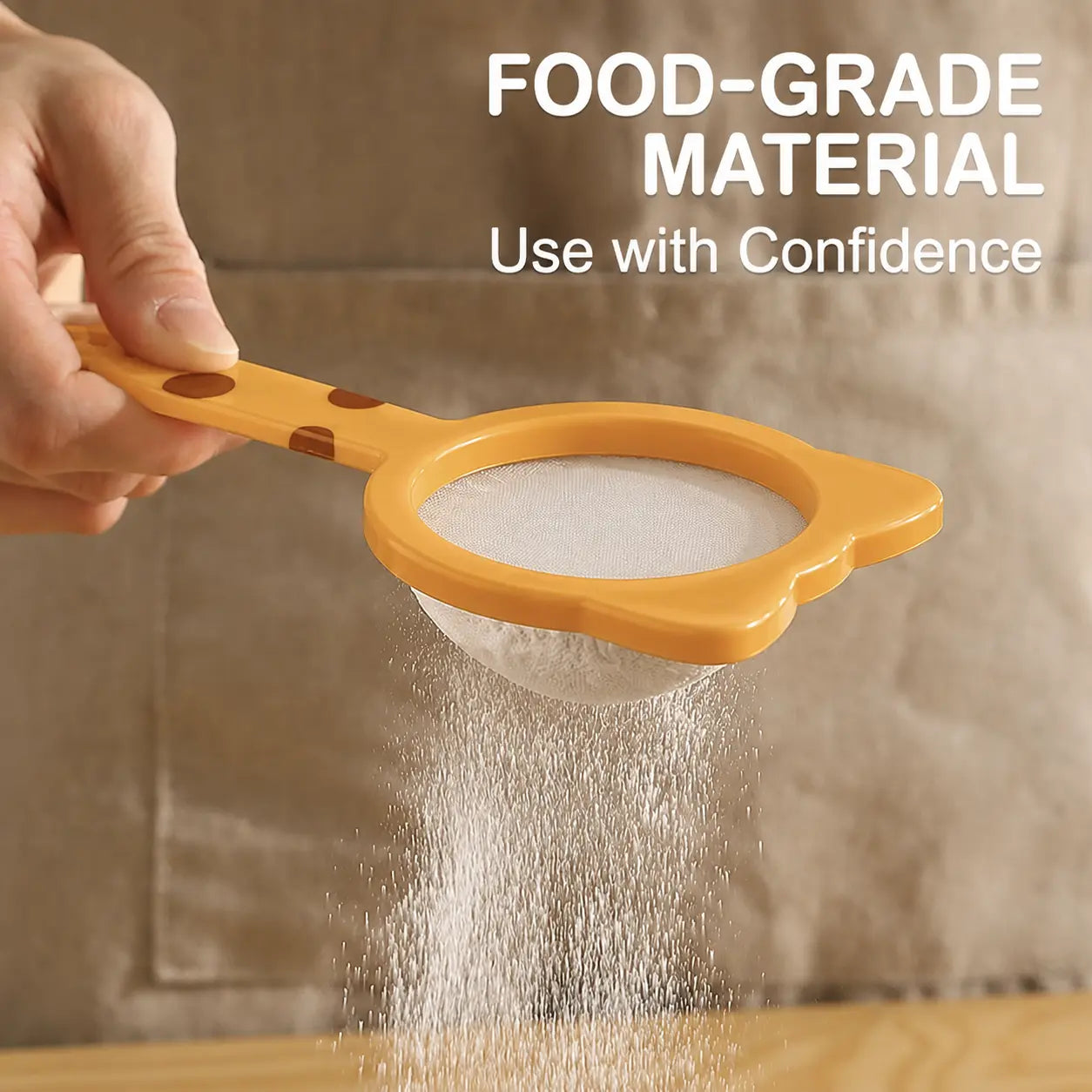 🐱 Cat Ear Fine Mesh Strainer – Multi-Purpose Kitchen Filter for Coffee, Tea & Flour