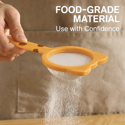 🐱 Cat Ear Fine Mesh Strainer – Multi-Purpose Kitchen Filter for Coffee, Tea & Flour