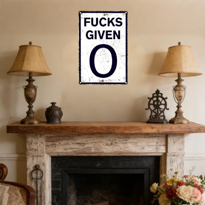 Attitude Statement Metal Plaque