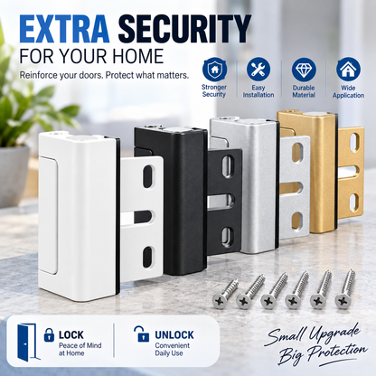 Sliding Door Safety Lock – Quick One-Hand Child & Pet Security Latch