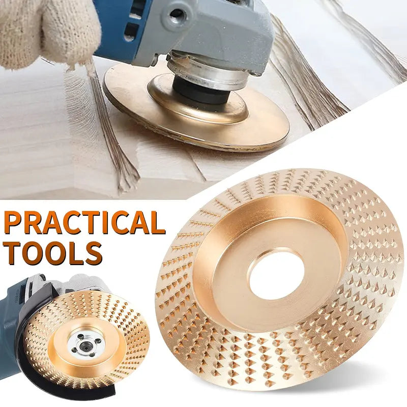 3-Piece Wood Carving Disc Set – Flat, Curved & Inclined Grinder Wheels