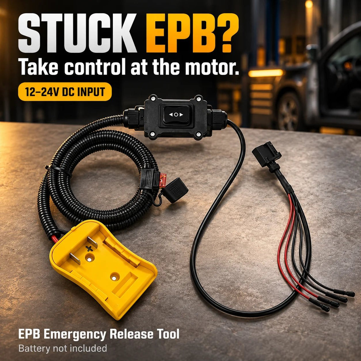 🔧 12–24V EPB Emergency Release Tool | Forward & Reverse Control
