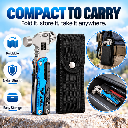🔧18-in-1 Hammer Multitool – One Tool for Everyday Fixes & Outdoor Adventures