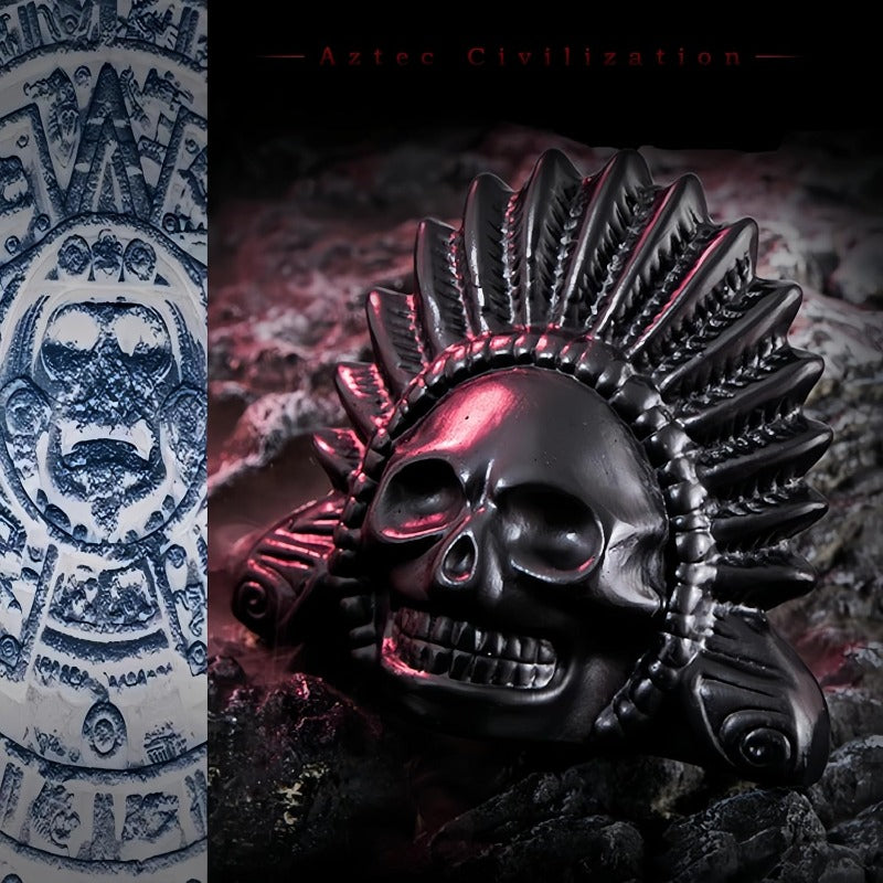 Ceramic Aztec Death Whistle