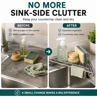 💧Corner Sink Draining Shelf✨
