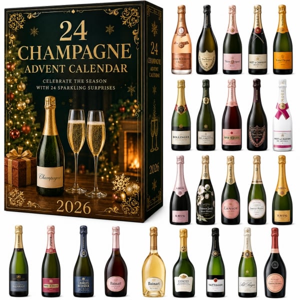 24 day Champagne Advent Calendar design