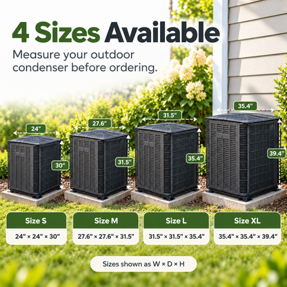 🍂Breathable Full-Mesh Outdoor AC Cover – Leaf & Debris Guard for Condenser Units