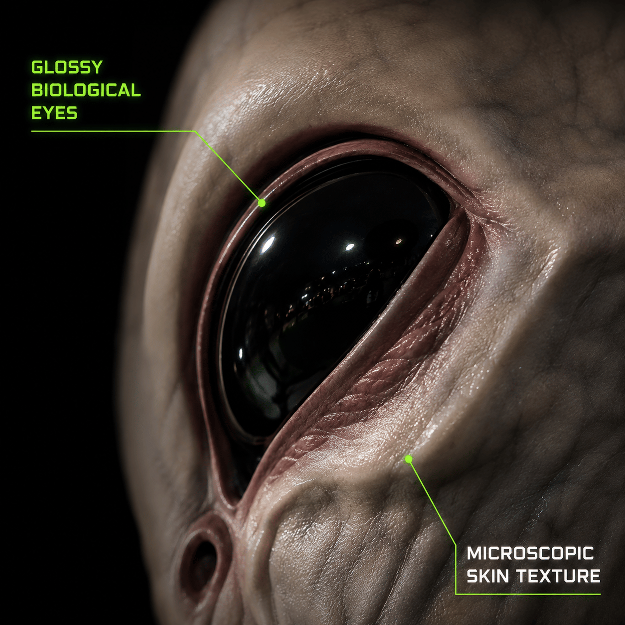 Ultra-Realistic Alien Silicone Mask – Adult Halloween Costume & Cosplay Prop