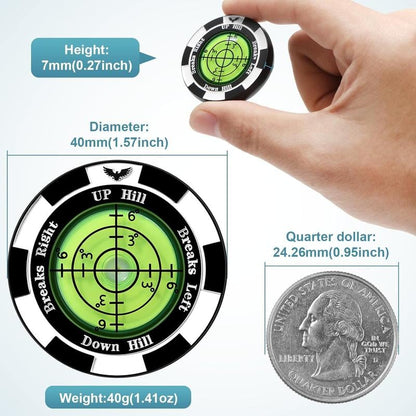 🔥Last Day 49% OFF⛳Golf Hat Clip Ball Marker with High Precision Green Reading Aid Golf Accessories for Men Women
