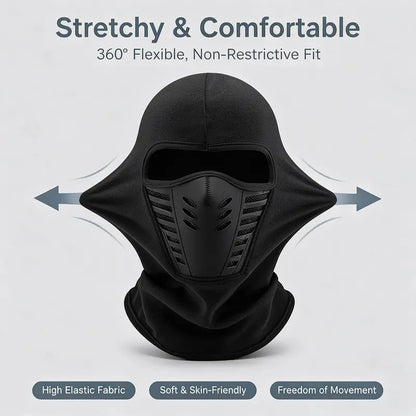 🎗️🌸Unisex Fleece Full Face Balaclava Ski Mask - Windproof, Anti-Haze, Soft Sports & Outdoor Hat