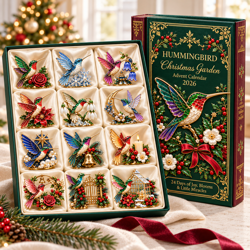 🌸🐦2026 Hummingbird Christmas Garden Advent Calendar – 24-Day Miniature Collectible Surprise Set