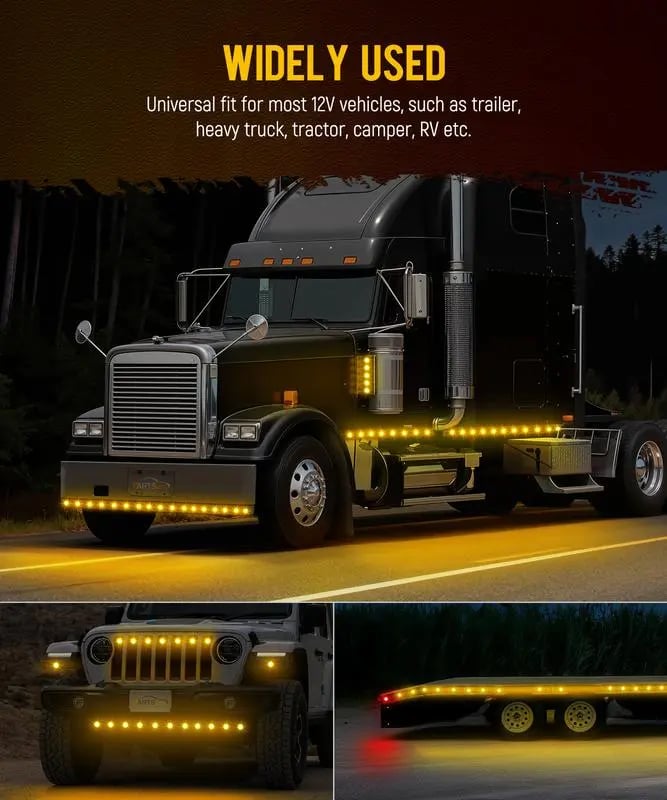 ⚡Hot Sales 49% OFF🔥3/4 Inch LED Amber Watermelon Side Marker Light