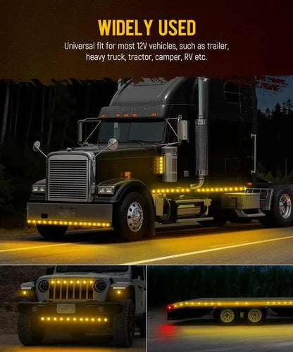 ⚡Hot Sales 49% OFF🔥3/4 Inch LED Amber Watermelon Side Marker Light
