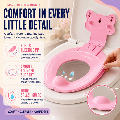 Flip-Down Toddler Toilet Training Seat – Easy Potty Training Upgrade