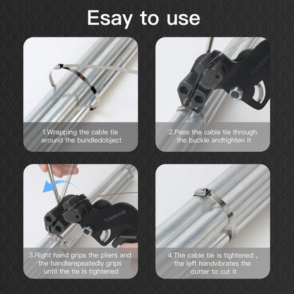 🔥Stainless Steel Cable Tie Gun with Metal Zip Ties