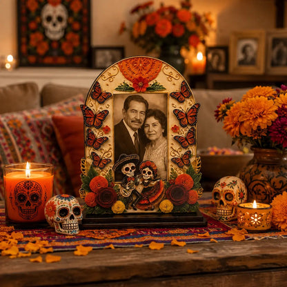 ❤️Traditional Day of the Dead Wooden Photo Frame Decor