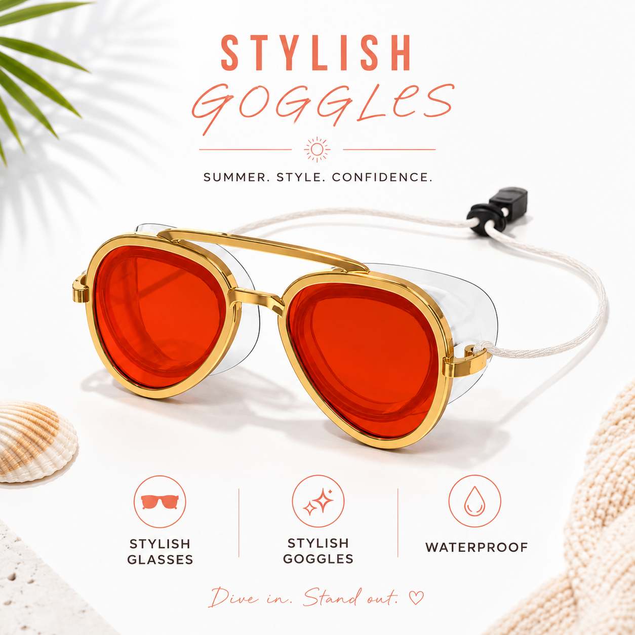 Water-Gloss Shade Wavy Lenses