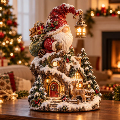 🎄✨ Lighted Christmas Cottage Figurines – Festive Village