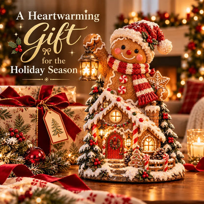 🎄✨ Lighted Christmas Cottage Figurines – Festive Village